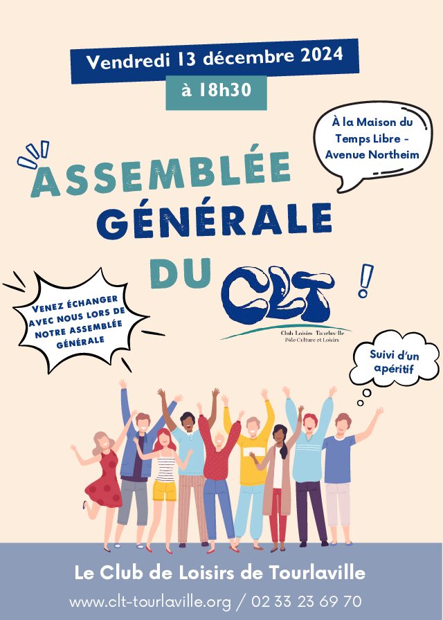 Ne manquez pas notre assemblée générale !