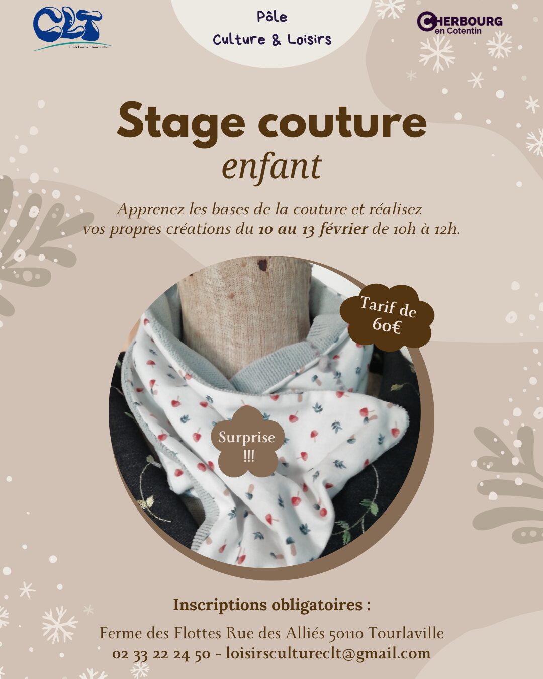 Stage couture enfant