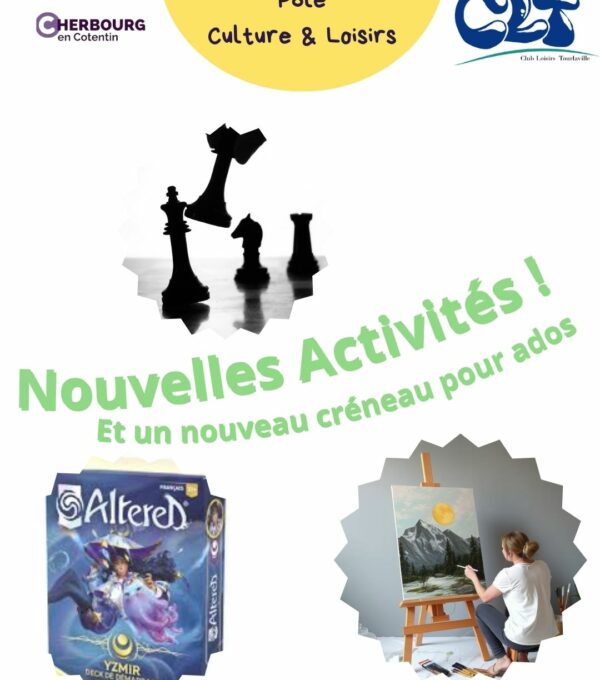 Nouvelles activités !
