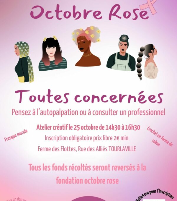 ATELIER CREATIF OCTOBRE ROSE
